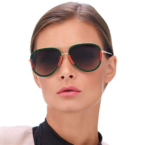 gucci sunglasses women green red|gg0062s gucci sunglasses.